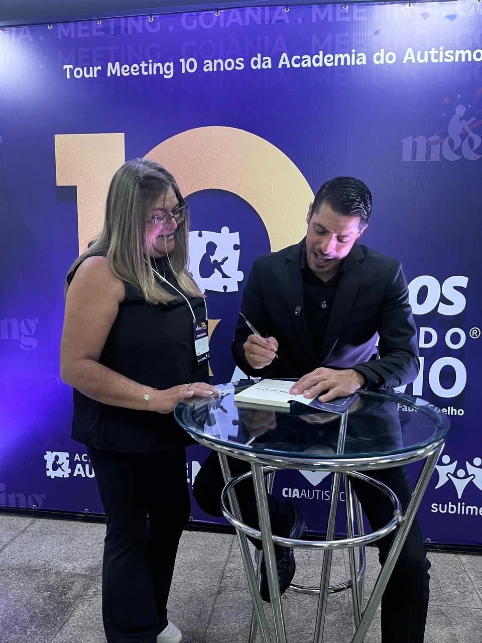 Suzi Borghi em evento da Academia do Autismo